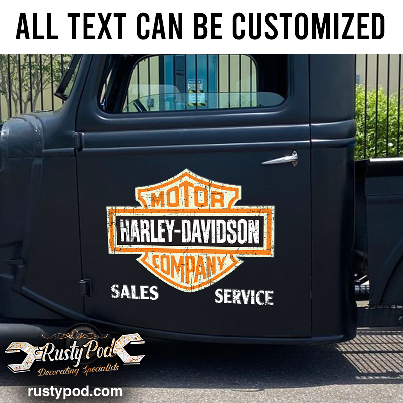motorcycle lettering hand paint sticker 11009